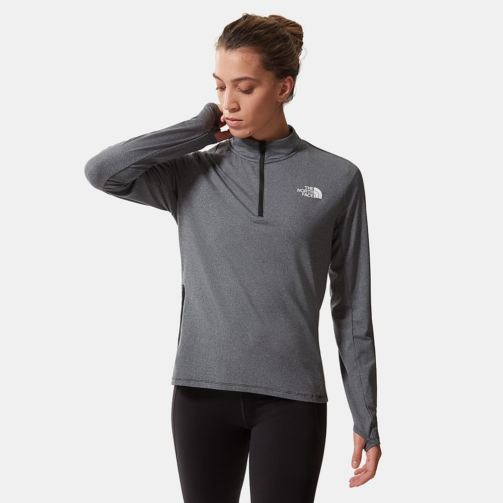 The North Face Long Sleeve Womens Australia - The North Face Riseway 1/2 Zip Black Running & Trainin